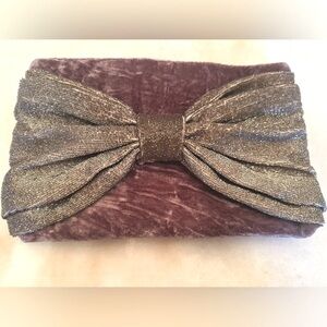 Rachel Parcell Crushed Velvet/Metallic Clutch. Brand New with Tags